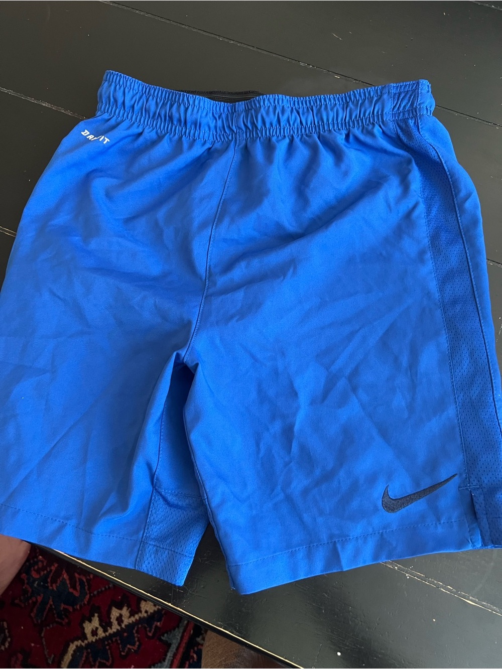 Nike Men’s Royal Blue Athletic Shorts with Black Swoosh